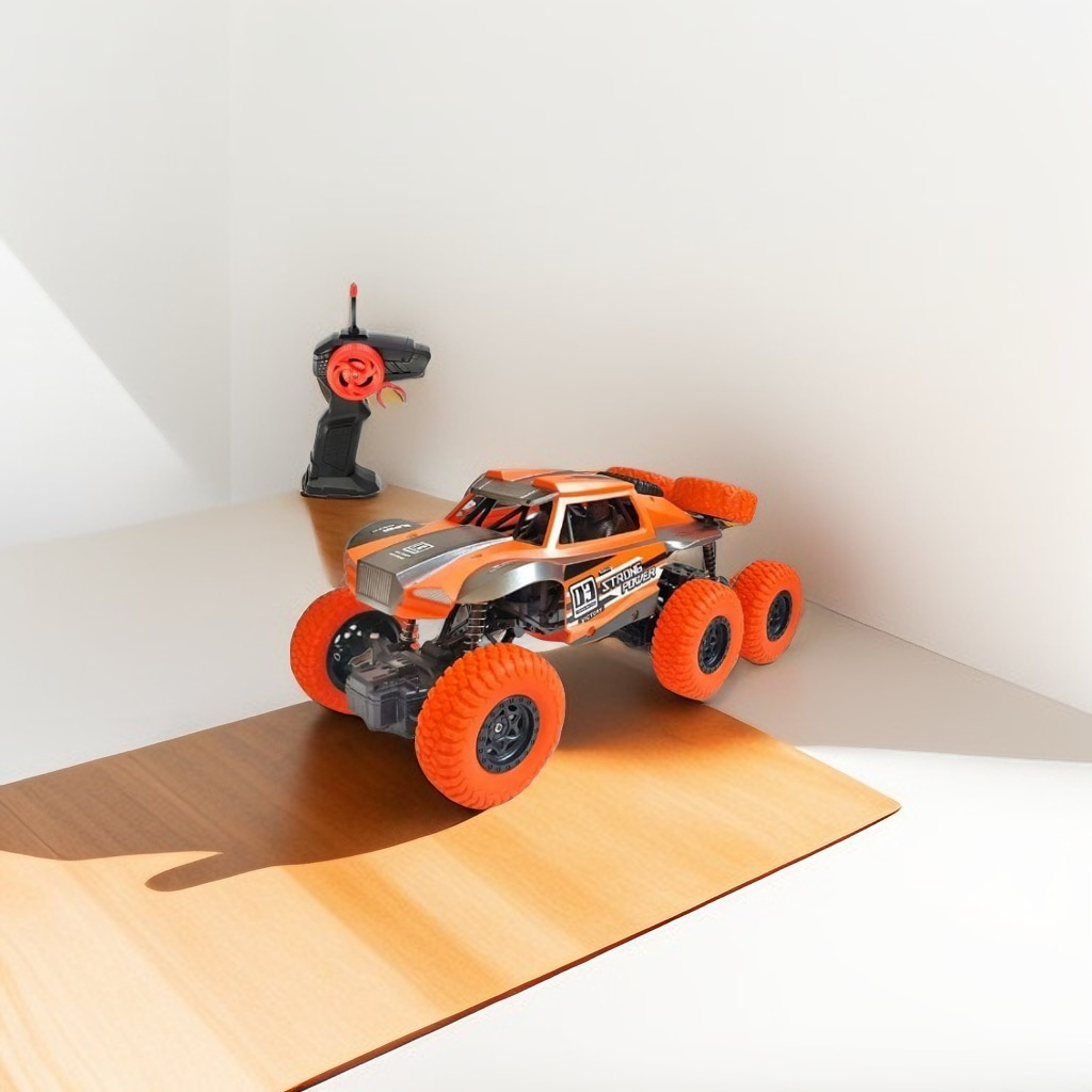 Orange - 8-Wheel RC Rock Crawler Car – 1:20 Scale 4WD High-Speed Off-Road Monster Truck Toy | Rechargeable Remote Control Vehicle for Kids
