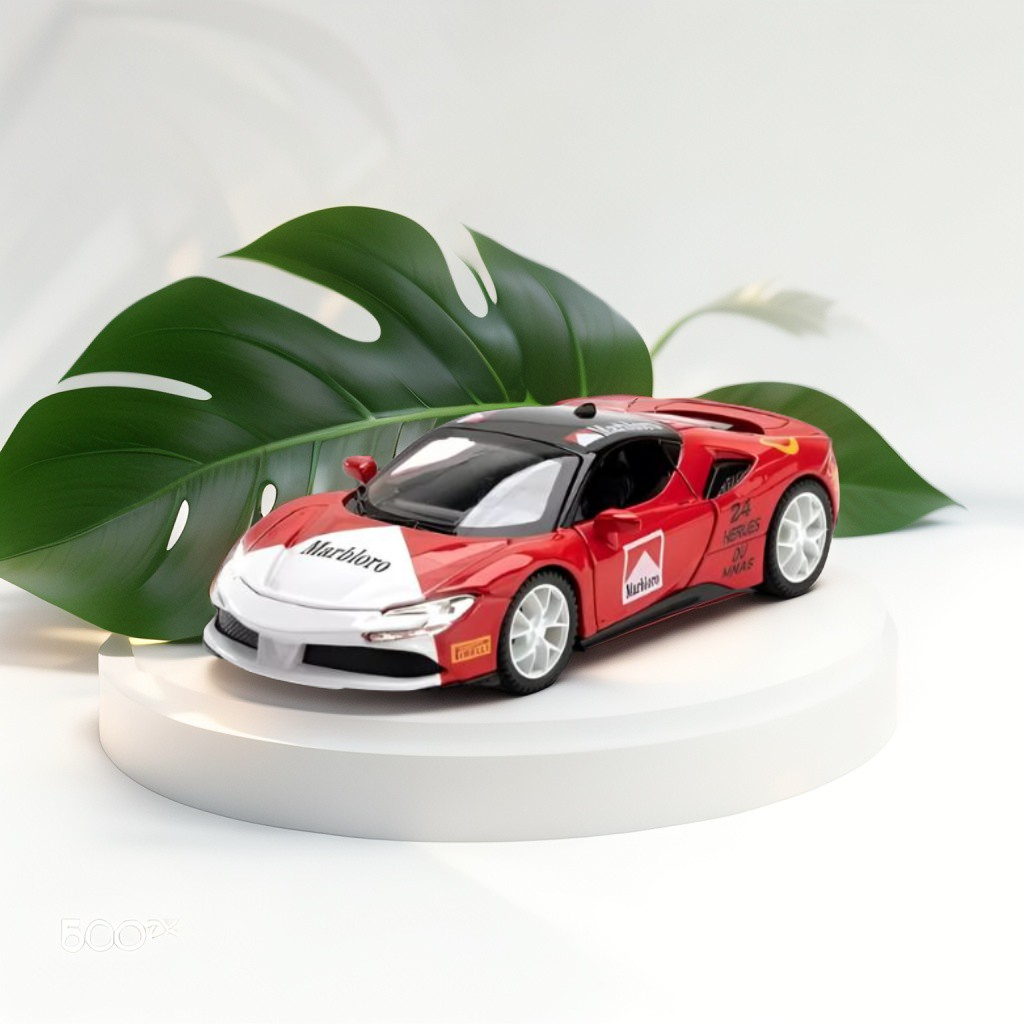 Metallic Red – Ferrari SF90 Sports Car Diecast Model Scale 1:32 TZ-OS1566.