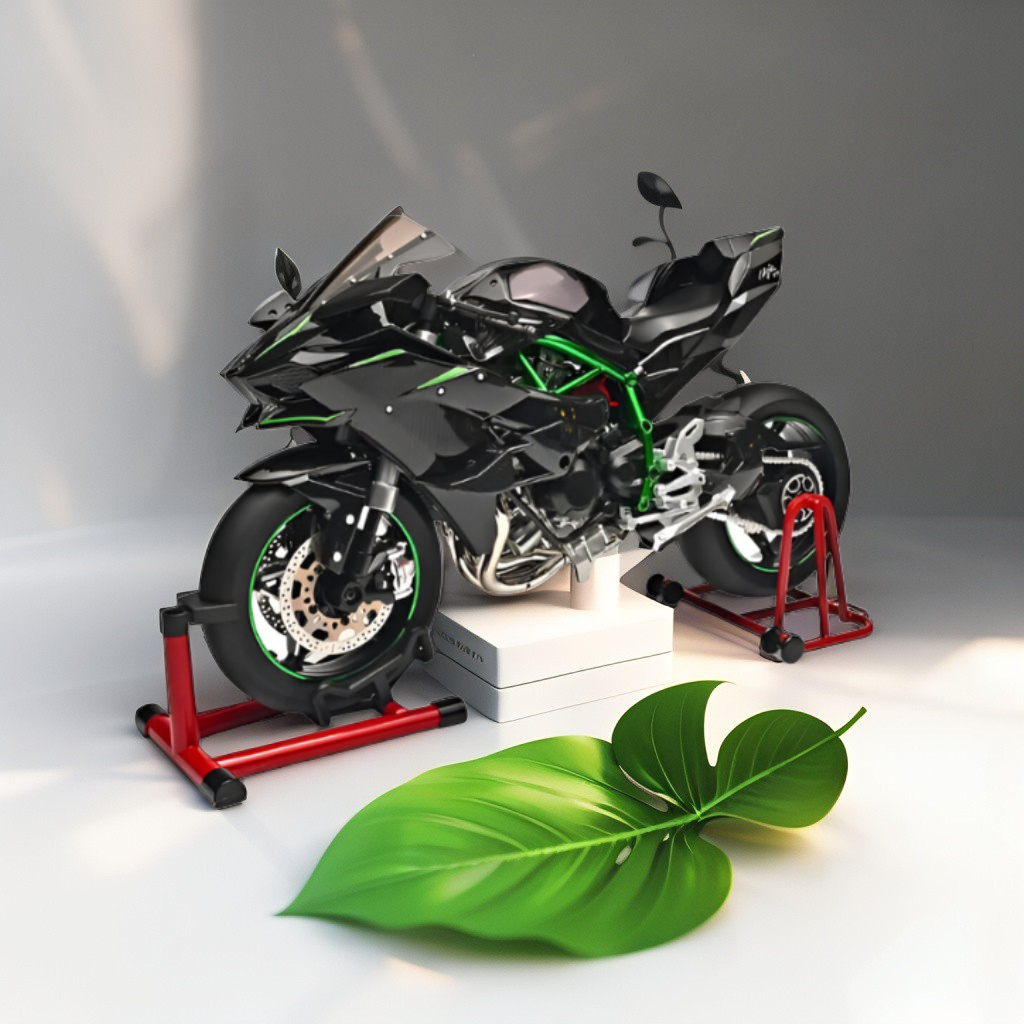 Kawasaki Ninja H2R 1/6合金バイクモデル 音光煙付き Kawasaki Ninja H2R 1/6合金バイクモデル 音光煙付き Kawasaki Ninja
