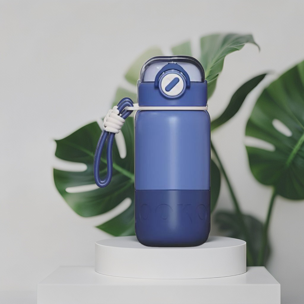 HydraNova – 500ml Push Button Water Bottle | Stainless Steel, Leak-Proof & Thermally Insulated NOV5233.