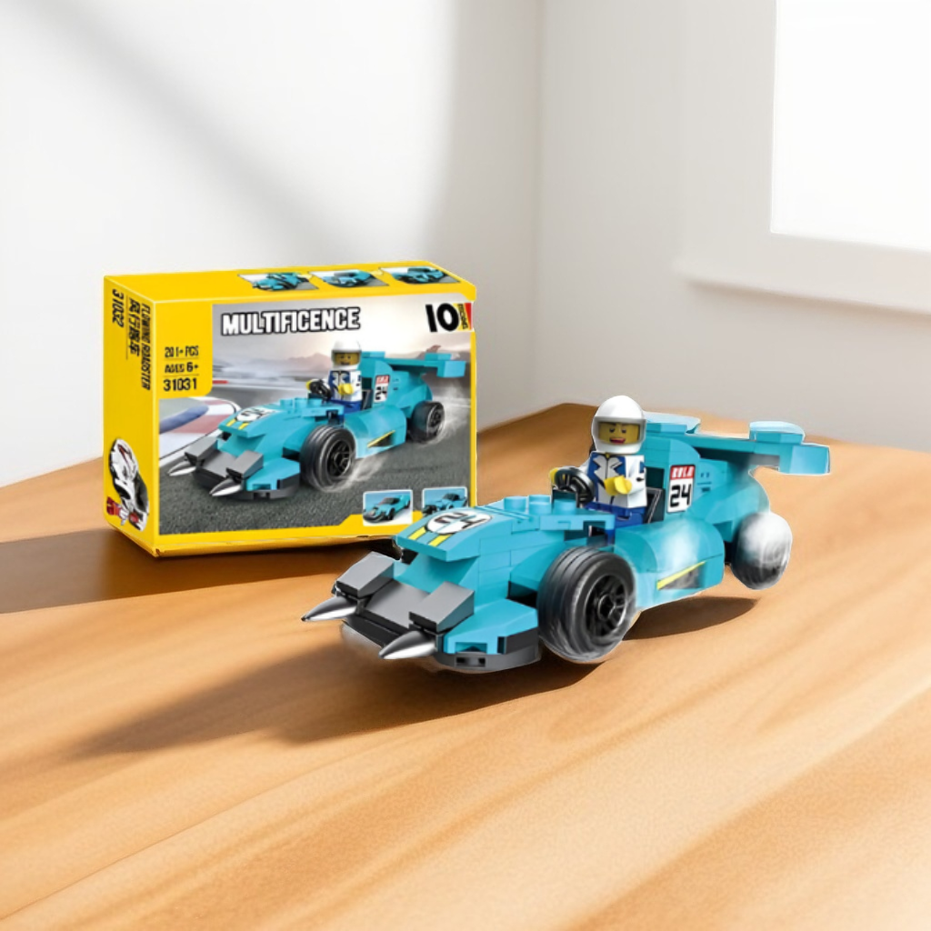 Architect Multificence Forklift Building Set – 211-Piece Construction Toy with Minifigure | DIY Educational Toys for Kids & Teens Turquoise TV5575.