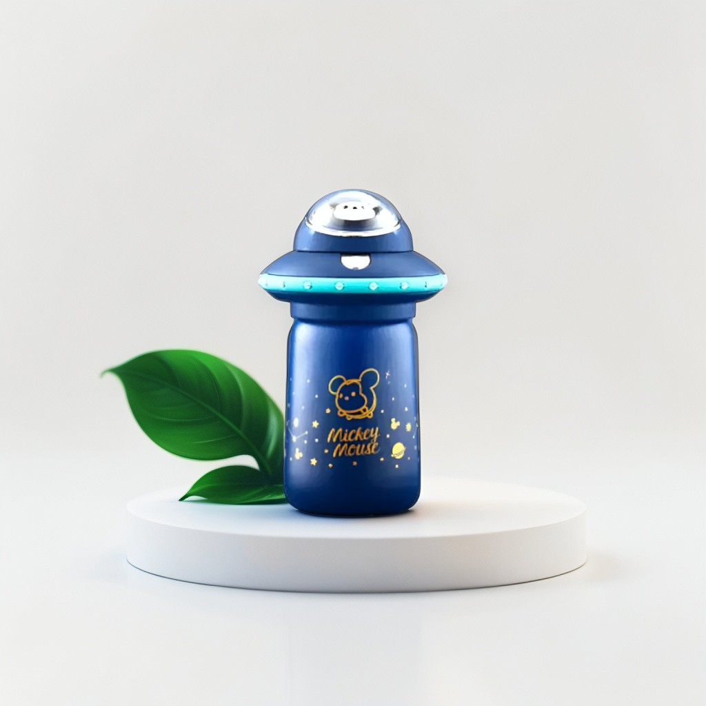 Space Ship Shaped Vacuum Insulated Water Bottle for Kids – 300ml Leakproof & BPA-Free NOV3535.