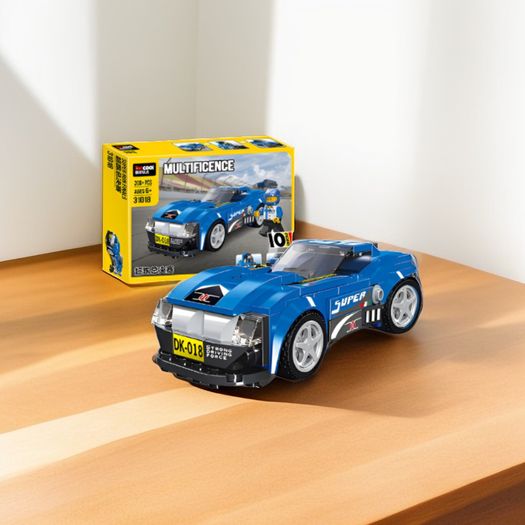 Architect Multificence Building Blocks Set – DIY Educational Toys for Kids & Teens 208+PCS | Cars, Planes, Trucks & Creativity Bricks Blue TV5574.