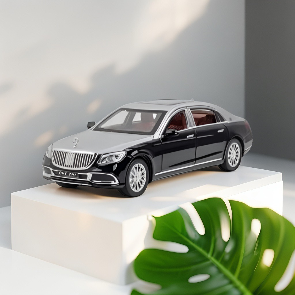 Mercedes Benz Maybach S600 Metal Model Diecast Car 1:24 Scale Black LMI14224