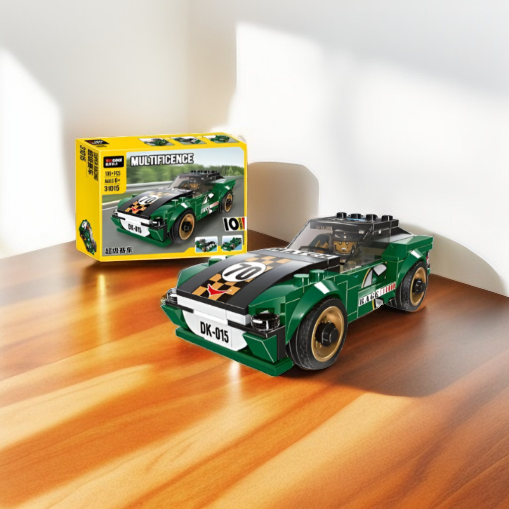 Architect Multificence Building Blocks Set – DIY Educational Toys for Kids & Teens | Cars, Planes, Trucks & Creativity Bricks for kids Green TV5571.