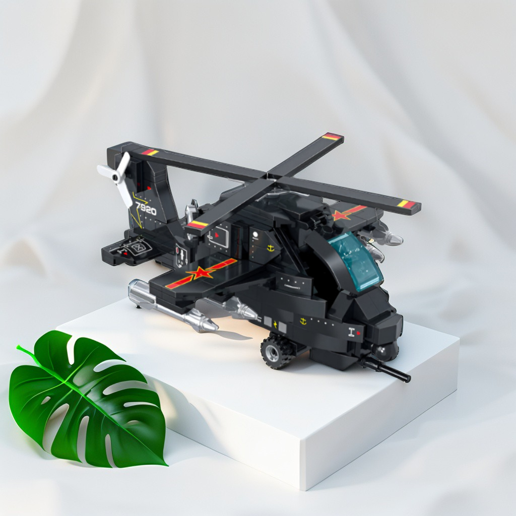 COGO-Compatible LEGO Set | Aerial Military Fighter: Fiery Thunderbolt | 260 PCS Building Blocks TV5028