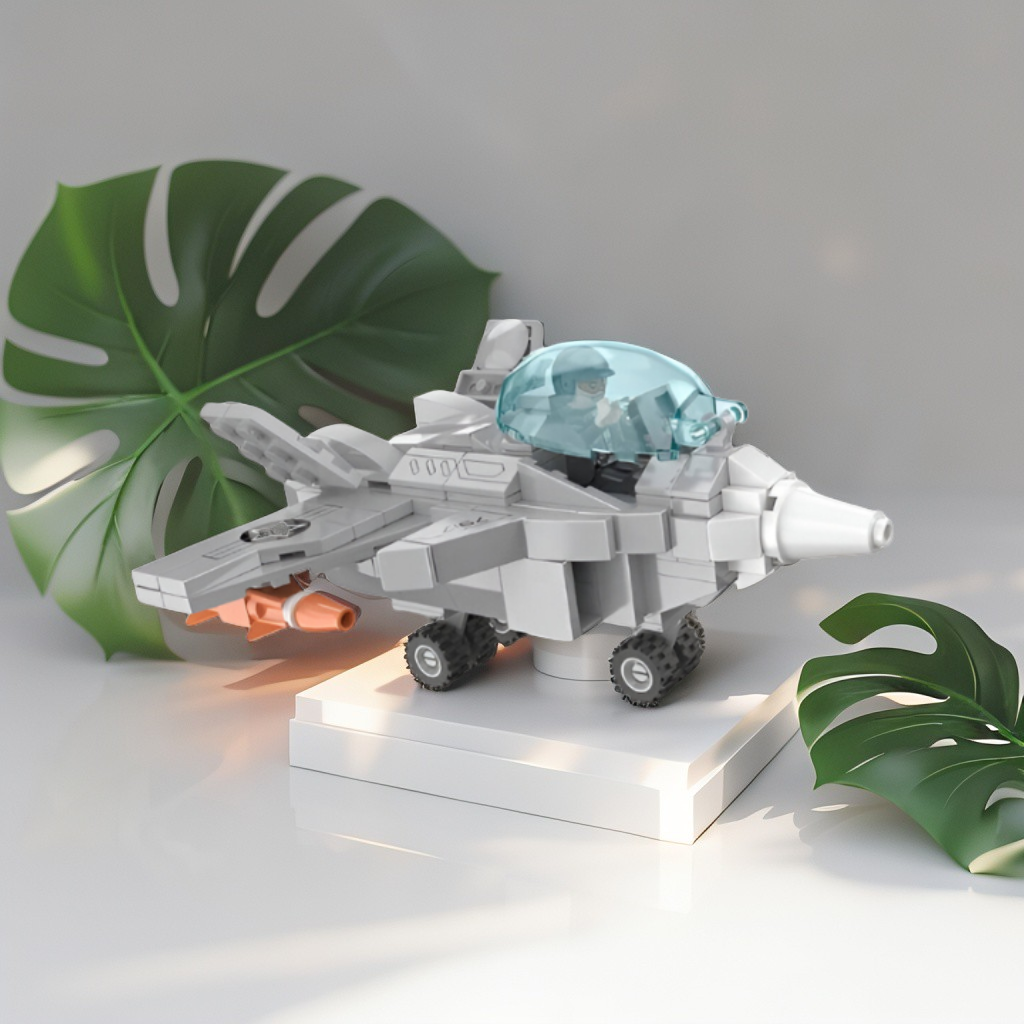 COGO Fire Fang Series 7917 – Aerial Military Fighter Jet Building Blocks Toy (265 Pieces) with Soldier Pilot Model, Suitable for Kids 6+ TV5835