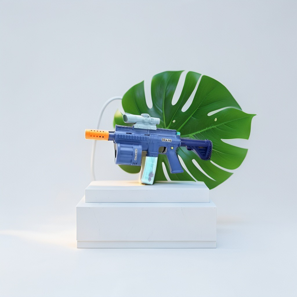 M416 3-in-1 Soft Bullet Toy Gun for Kids – Bubble Maker, Soft Bomb Launcher & 8 Foam Bullets | Fun Blaster Toy