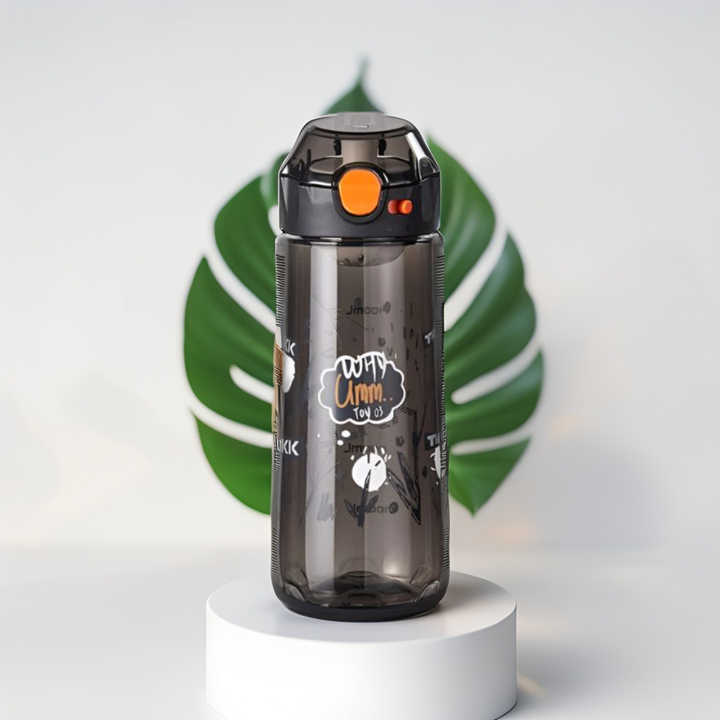 AquaBliss – Stylish Printed Water Bottle - 400 ml Leakproof & BPA-Free for School, Office & Travel NOV3312.
