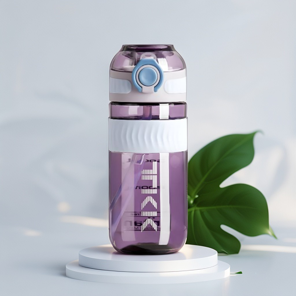 Purple - ThirstX – Leak-Proof, Pop-Open Lid – Reusable Water Bottle for School & Travel NOV3303.