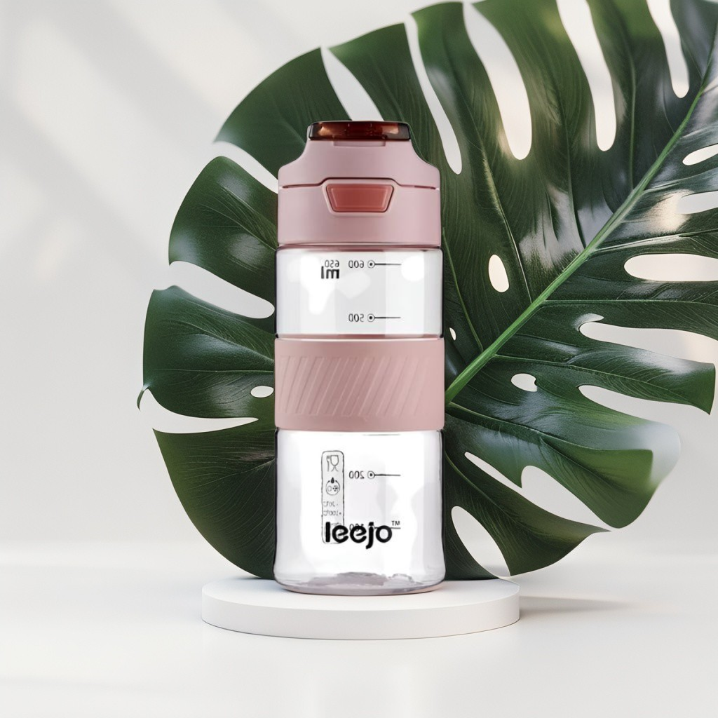 Pink - HydraSipper – 650ml Advanced Water Bottle for Office Use | Leak-Proof, Ideal for Daily Hydration NOV1660.