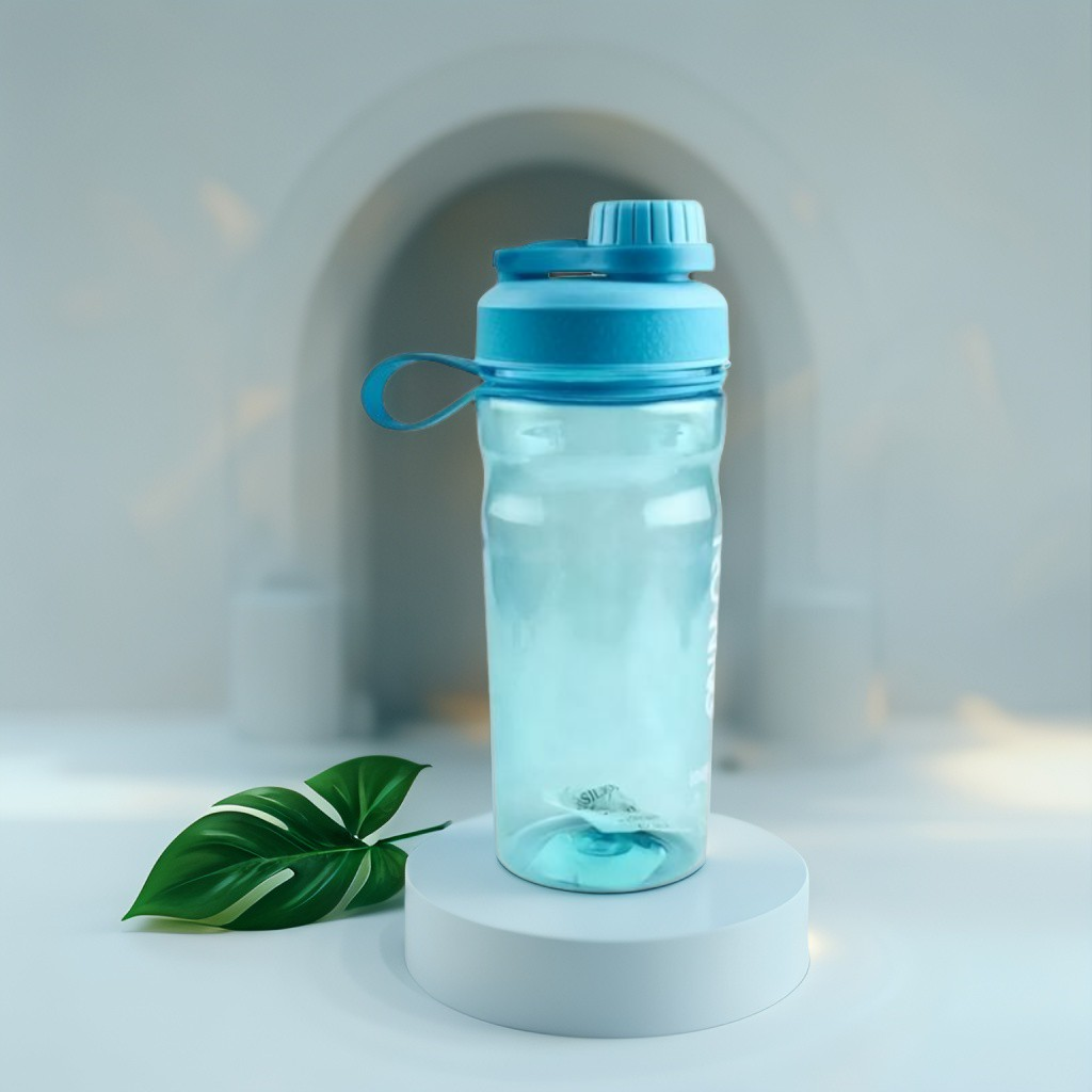 Blue - HydraZip – Reusable Plastic, Secure Lid, Ideal for Active Lifestyles NOV1659.