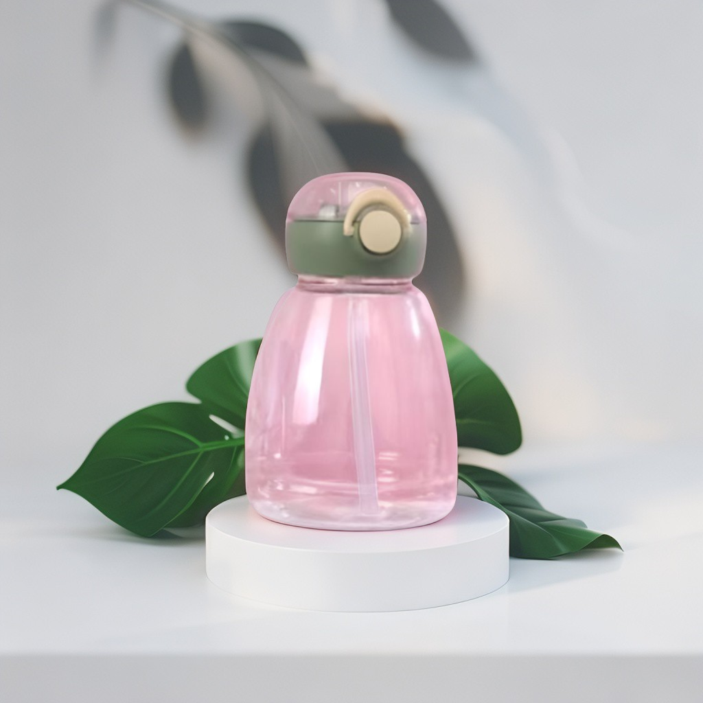 EcoSip – Reusable Plastic Bottle with Straw | Lightweight, Spill-Proof & Eco-Friendly Design NOV769.