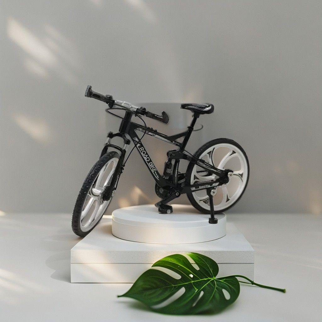 Mini Trail Riders: 1:8 Scale Die Cast Alloy Off-Road Showpiece Bicycles for Kids – Durable Metal Miniature Bikes