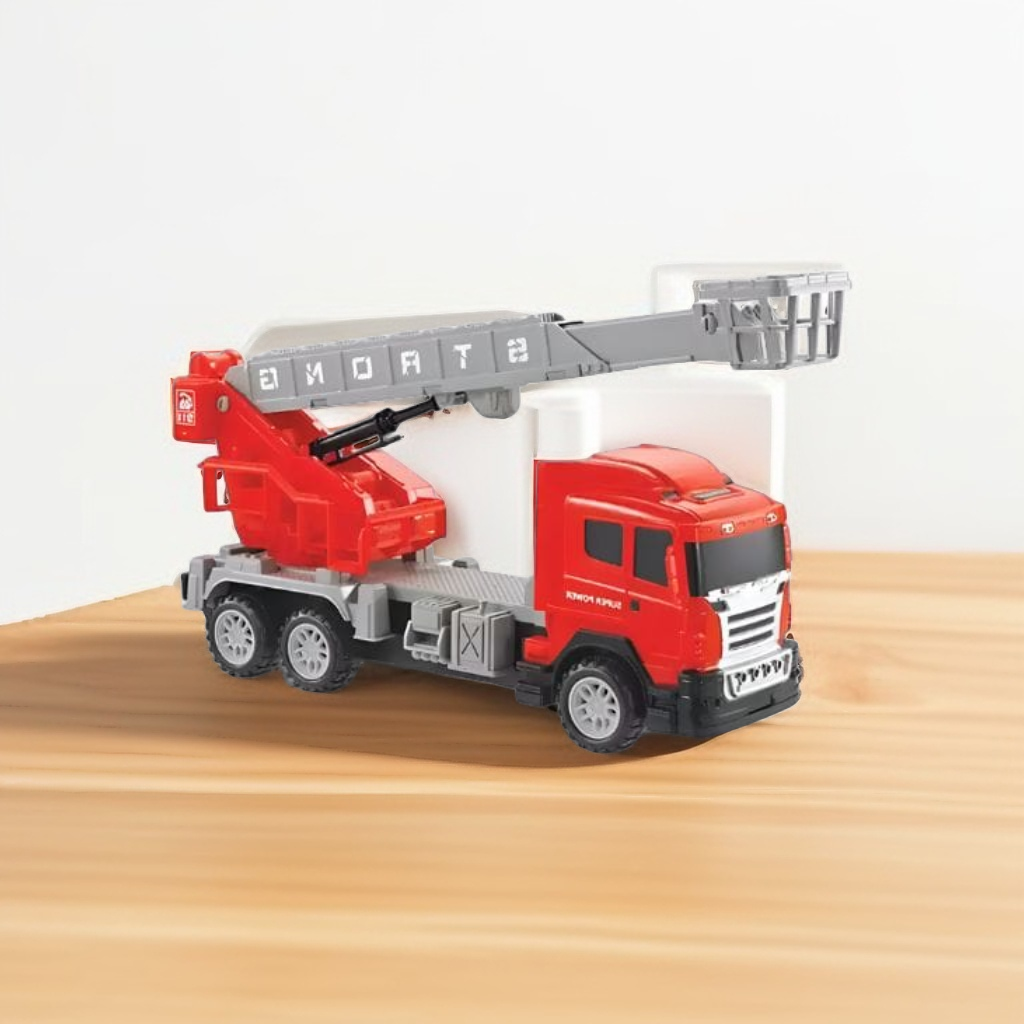 FireStorm Climb & Spin RC Fire Truck Toy with 360° Rotatable Telescopic Ladder – Kids' Rescue Engine