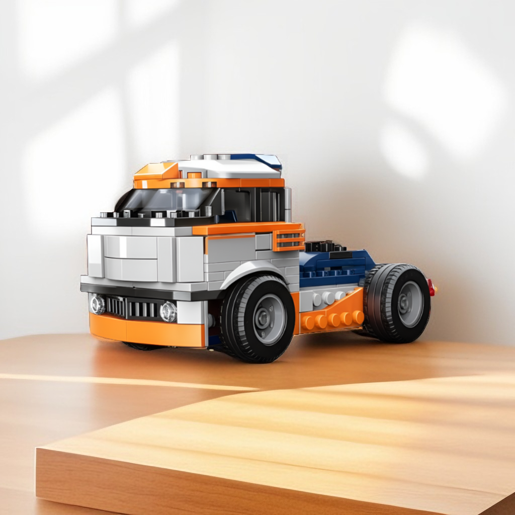 Forklift Truck Building Block Set - 222+ PCS MULTIFICENCE LEGO Set - Construction Vehicle Toy for Ages 6+ TV5053