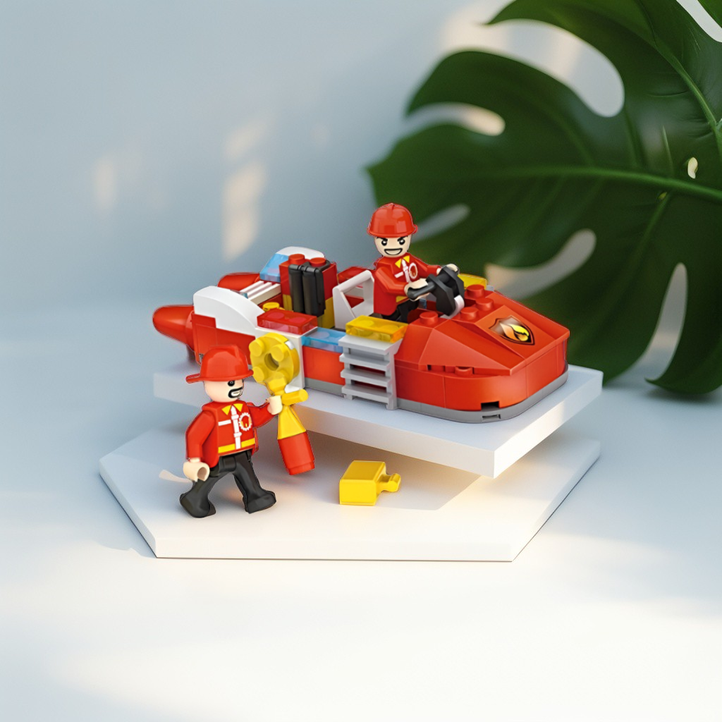 Fire Rescue Team Building Blocks Toy Set – 354pcs Plastic Firefighter & Rescue Construction Blocks for Kids TV1120.