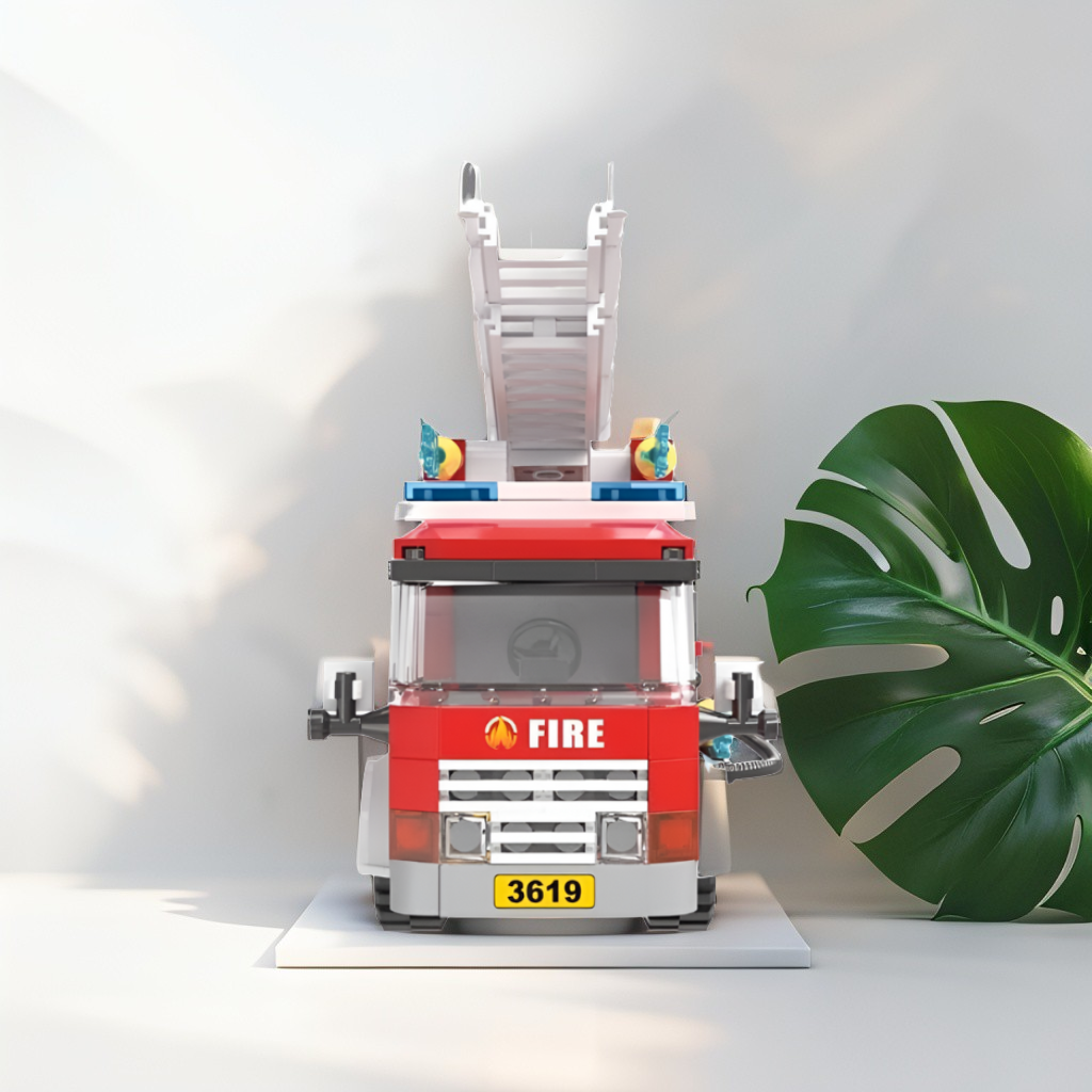 “411-Piece Fire Rescue Building Set – LEGO-Compatible Fun with Vehicles & Mini Figures for Ages 6+” TV1028