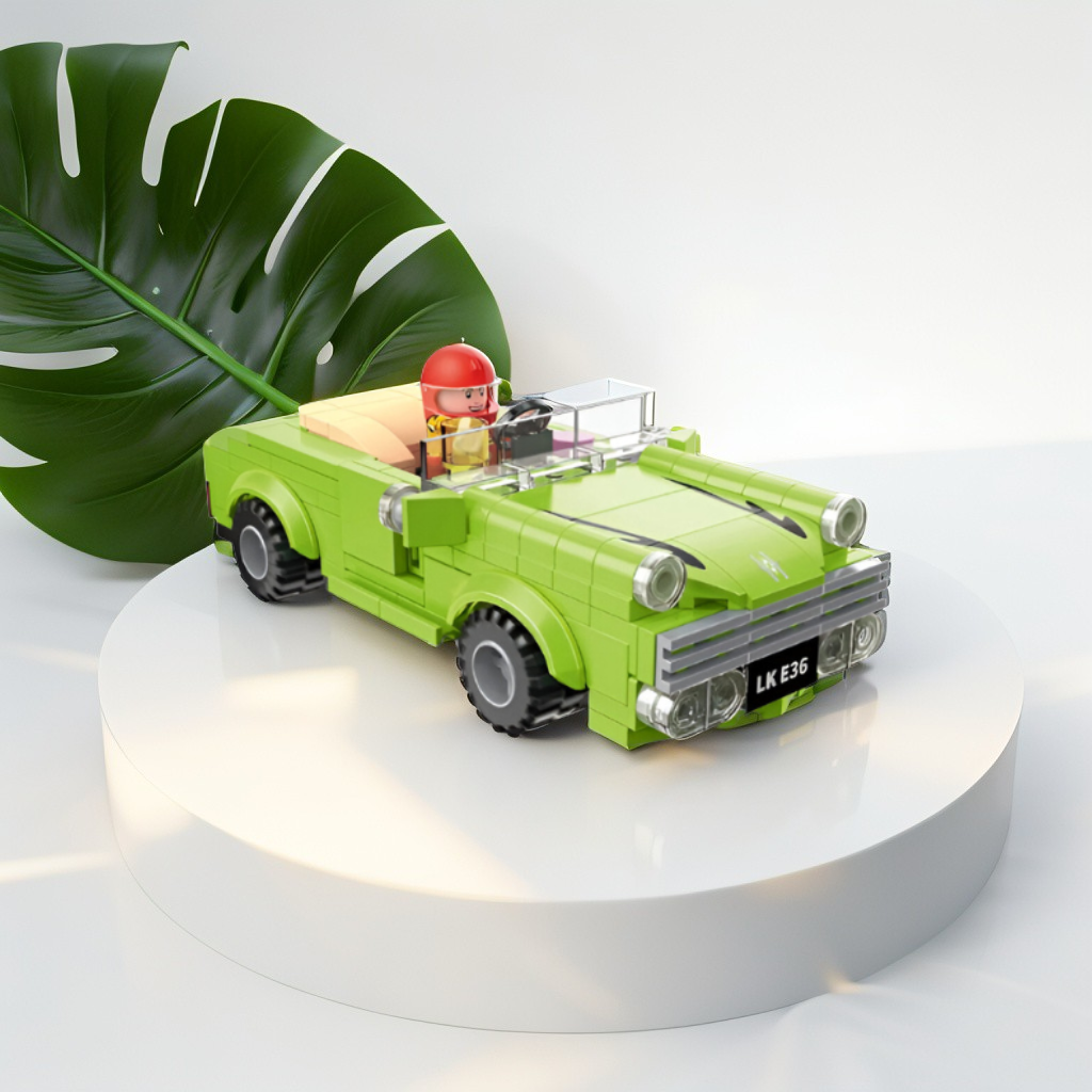 178-Piece Green Vintage Convertible Building Set – LEGO-Compatible Fun for Kids Ages 6 and Up TV5588