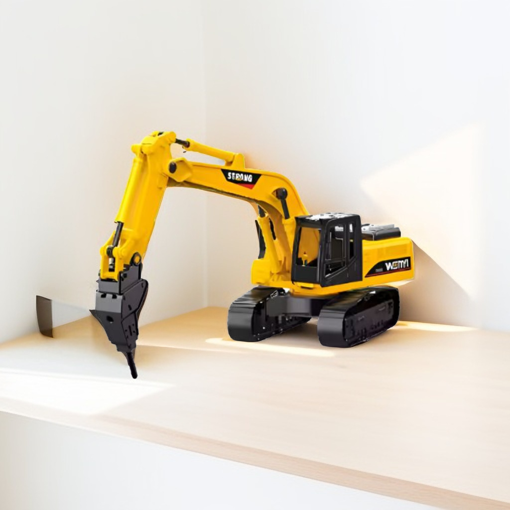 Drilling Truck Excavator Toy – Engineering Construction Vehicle Model for Kids LMI15018.