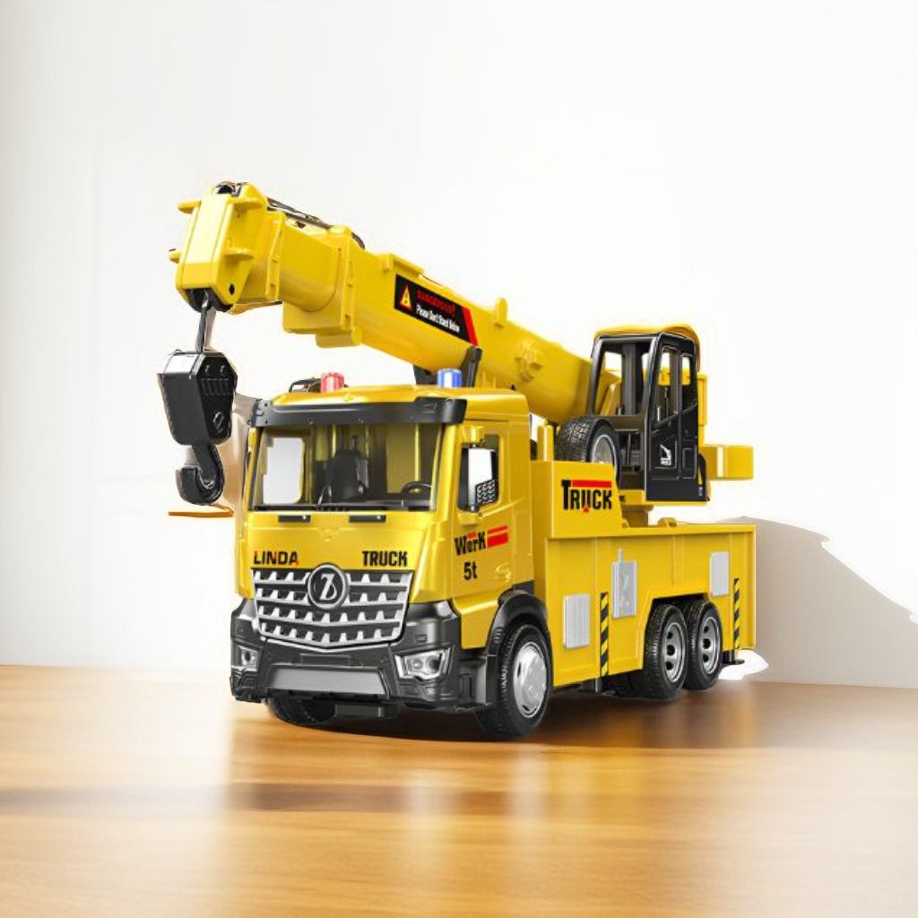 PowerLift Crane Truck - Interactive Construction Vehicle Toy for Children LMI15044.