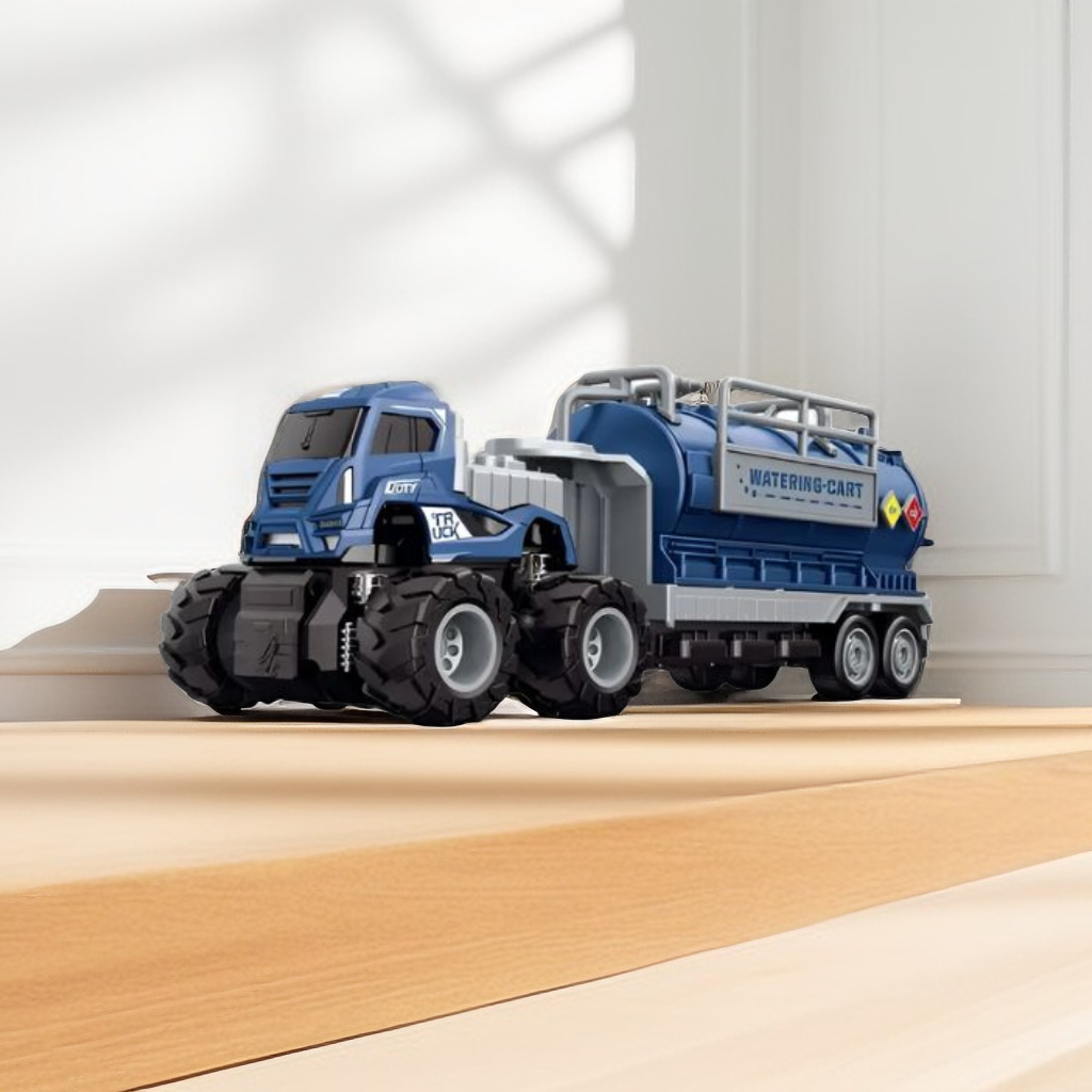 Blue - Oil Tanker Truck Toy - Realistic Model for Collectors & Kids LMI13221.