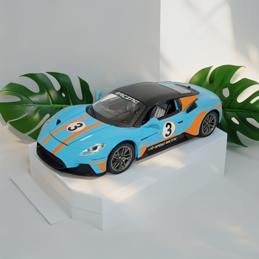 Blue - Maserati MC 20 Alloy Metal Pull Back Diecast Car – Premium Metal Toy Vehicle for Kids & Collectors Scale 1:22 - MSLMI.