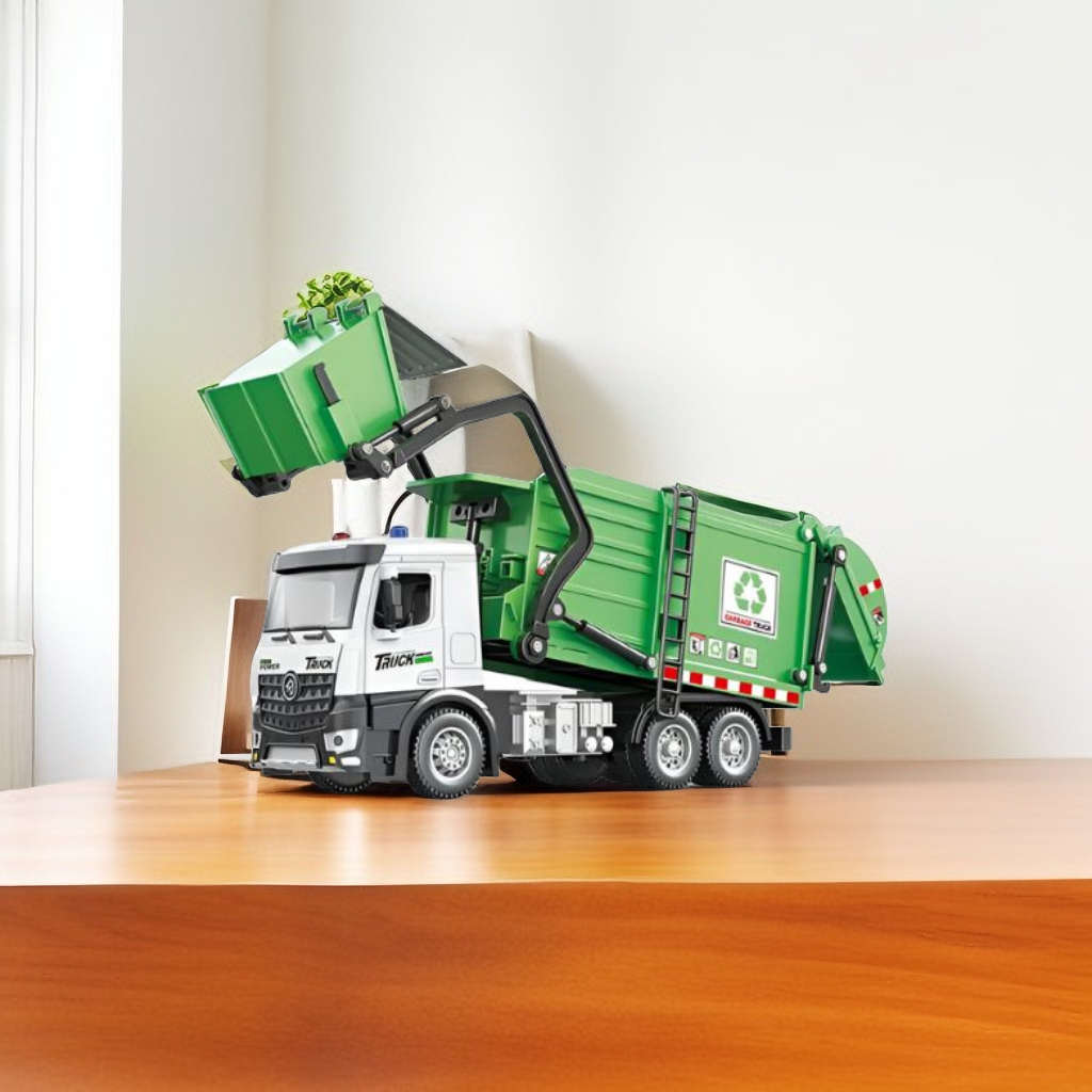 Garbage Truck Toy for Kids – Realistic Garbage Truck | Educational & Fun Recycling Truck Toy for kids LMI15050.