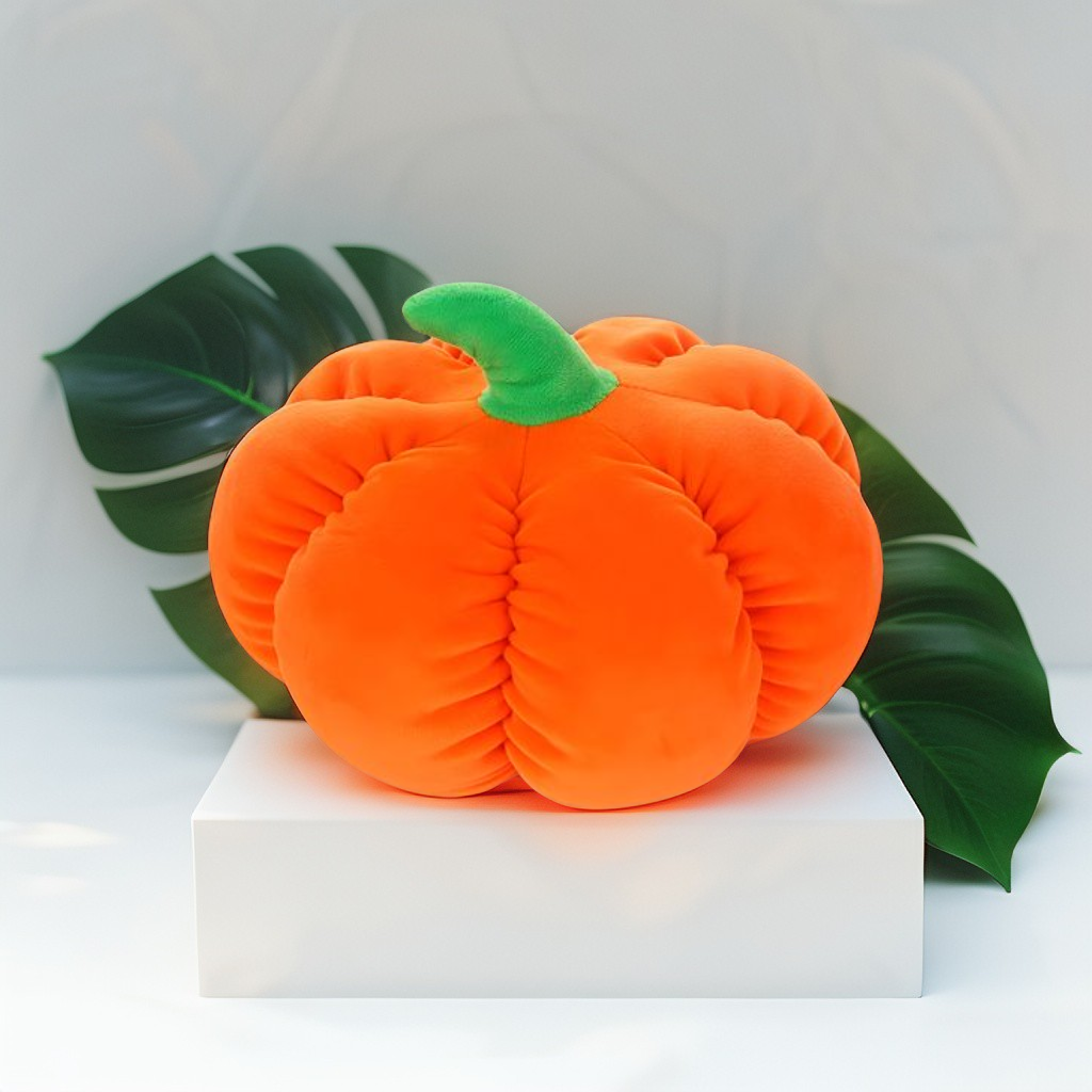 PumpkinPal Plush Pumpkin Toy – Halloween Decoration Pillow Cushion for Kids, Toddlers & Children 8 inch - MS9589.