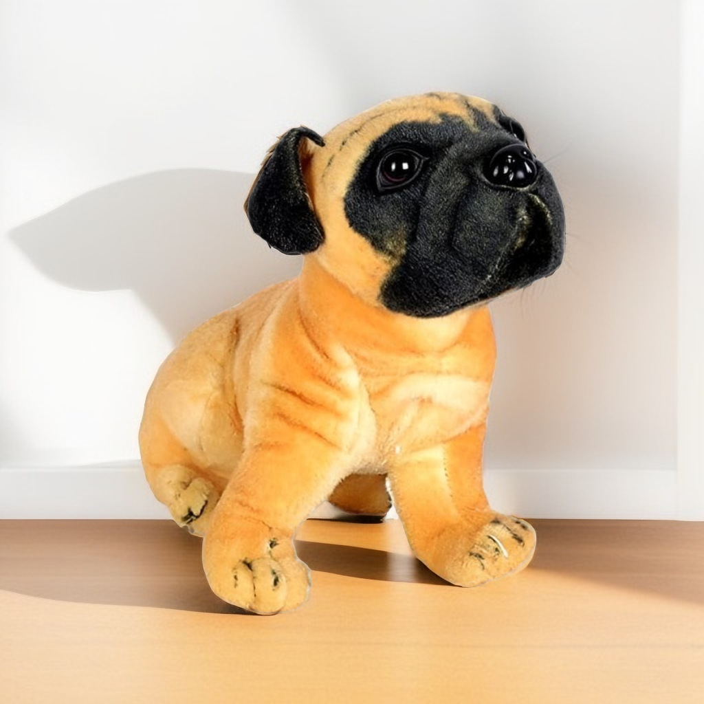 Pugsy Wugsy – Cute Pug Dog Soft Toy | Fluffy & Huggable Stuffed Animal for Kids - MS2090