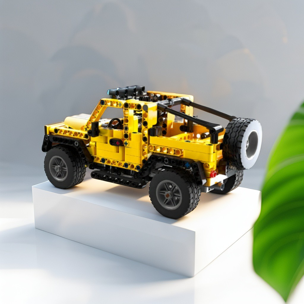 Tech-Storm Off-Road Jeep Building Blocks Set – STEM Toy for Kids Compatible with Lego Technic TV5052.