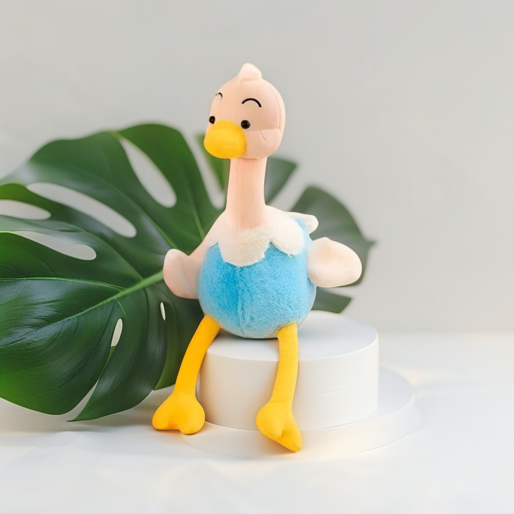 Blue - Tickles Cute Ostrich Plush Toy - Soft Stuffed Toy for Kids & Babies 8 inch - MS14522.