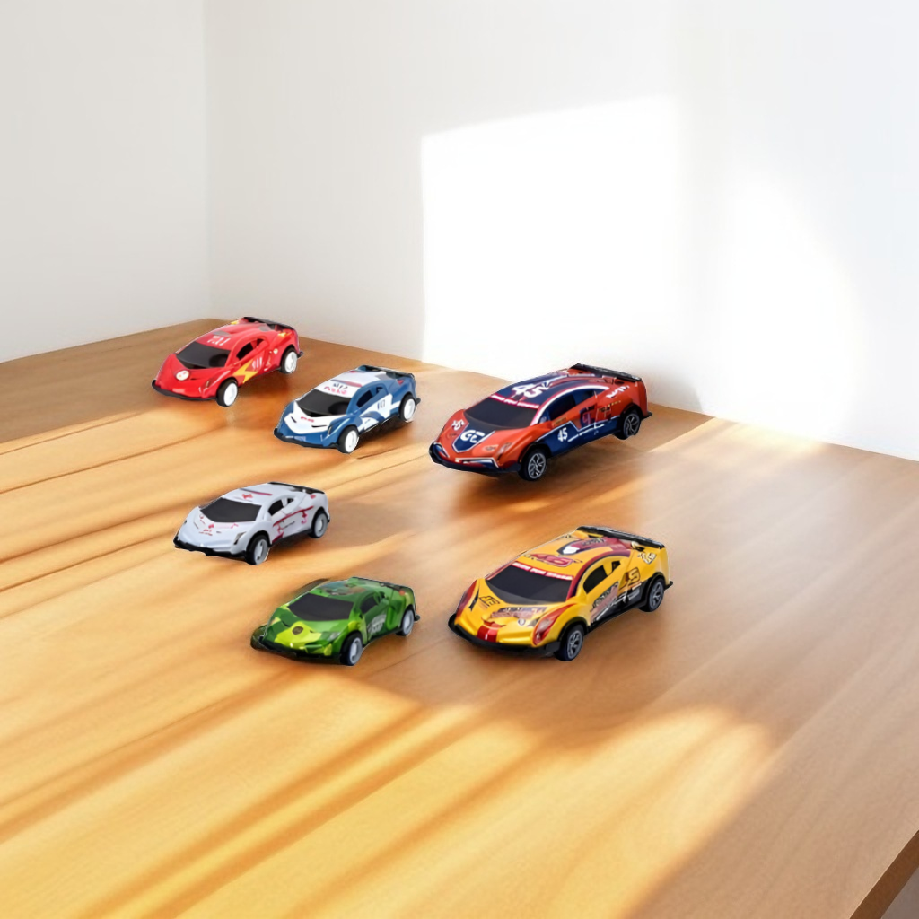 Die-Cast Racing Car and Airplane Model Set for Boys | 10+ Piece Toy Vehicle Playset with Road Signs & Accessories LMI15698