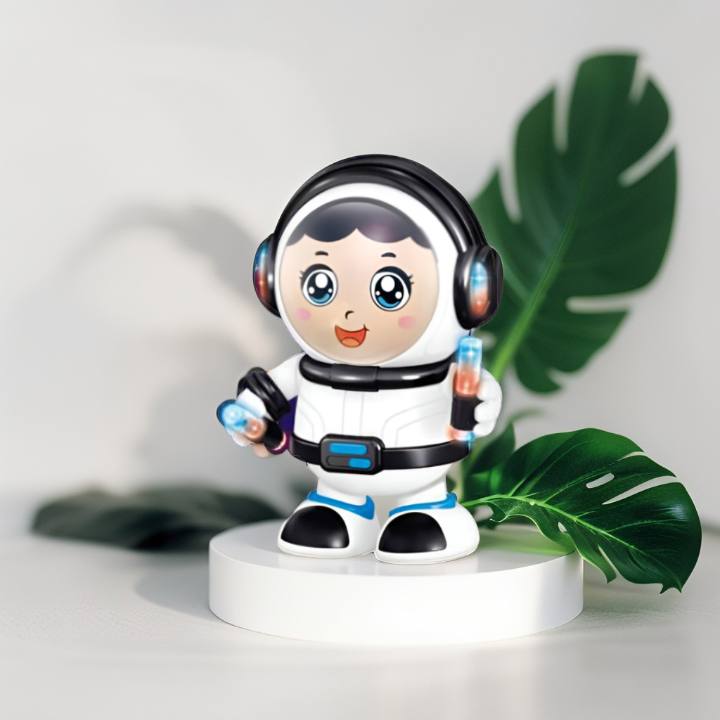 Cool Dancing Astronaut Robot Toy – 360° Spinning Space Robot Toy for Kids with Music & LED Lights LMI15725.