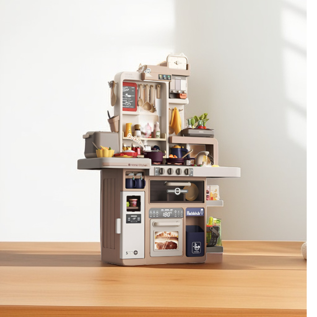 88-Piece Modern Kids Kitchen Playset for Toddlers 3+ | Interactive Pretend Chef Role Play Toy NX15193