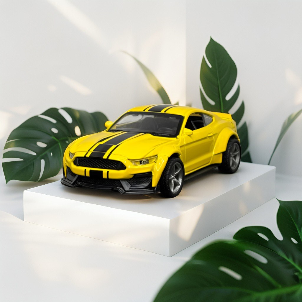 Mustang GT Wide-Body Diecast Toy Car - Scale 1:34 Model Collector's Edition LMI15610
