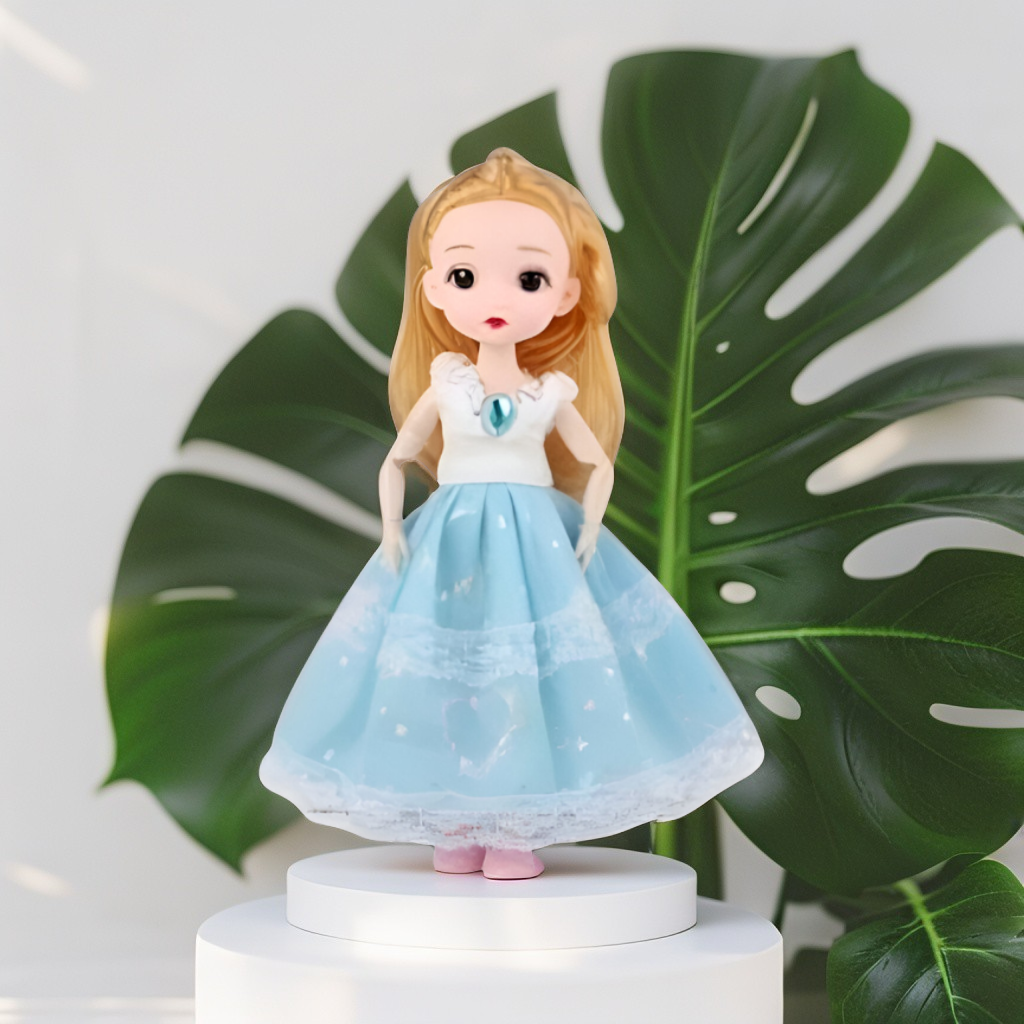 Binna Fashion Angel Doll (11-Inch) | Elegant Blue Princess Dress & Wings | Collectible Gift Toy for Girls 3+ LMI14020