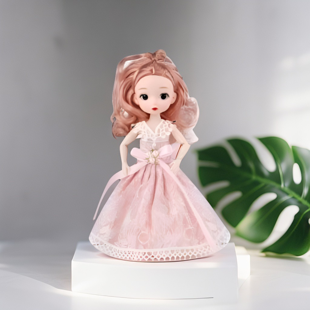 Binna Fashion Angel Doll (11-Inch) | Elegant Pink Princess Dress & Wings | Collectible Gift Toy for Girls 3+ LMI14020