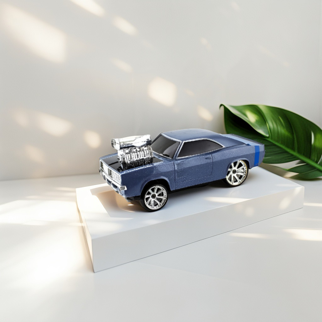 1:18 Scale RC Drift Racing Car 2.4GHz Remote Control Vehicle - High Speed Electric Muscle Car Toy with Supercharger - Perfect Gift for Kids & Adults LMI12599