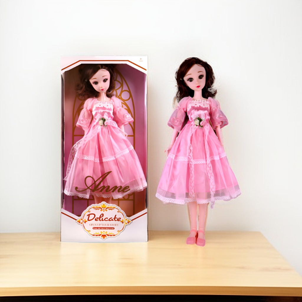 Cute Princess Doll in Elegant Gown for Kids - Fashion Doll Toy for Girls Ages 3-7 LMI10473
