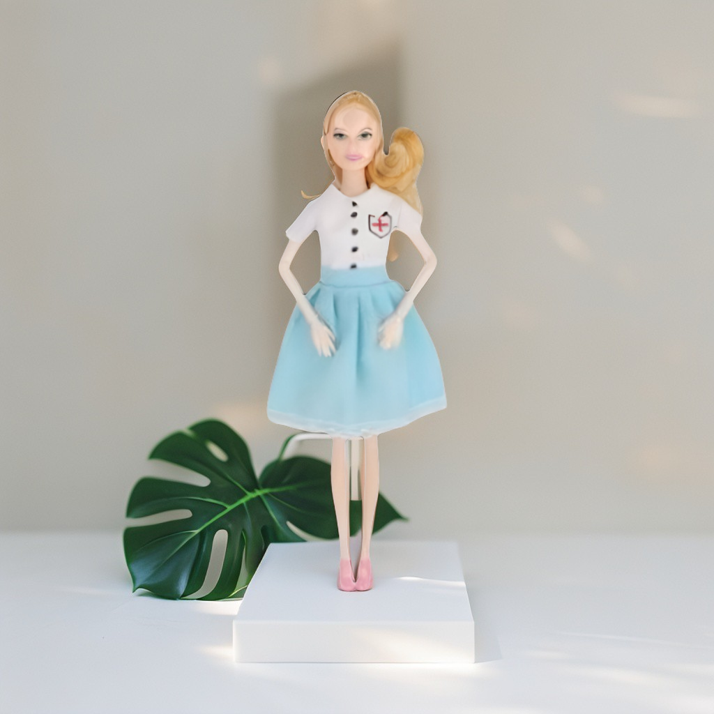 Loyana The Dentist Doll (11-Inch) | Blue & White Uniform Career Fashion Doll for Kids 3+ LMI14801