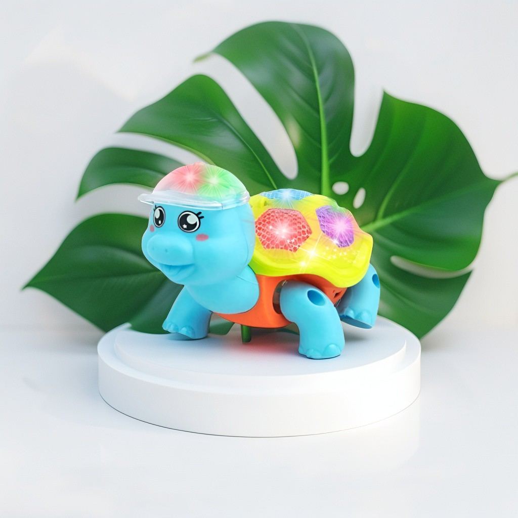 Mr. Tortoise – Electric Reptile Walking Tortoise Toy for Toddlers | Light-Up Shell, Music & Movement Toy LMI15047.