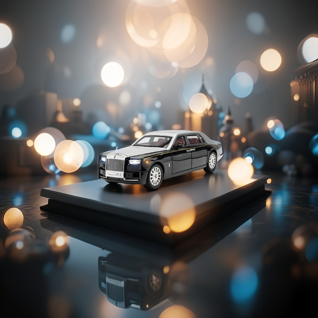 Rolls-Royce Phantom Diecast Model Car 1:18 Scale | Luxury Sedan Toy with Lights & Sound LMI15603