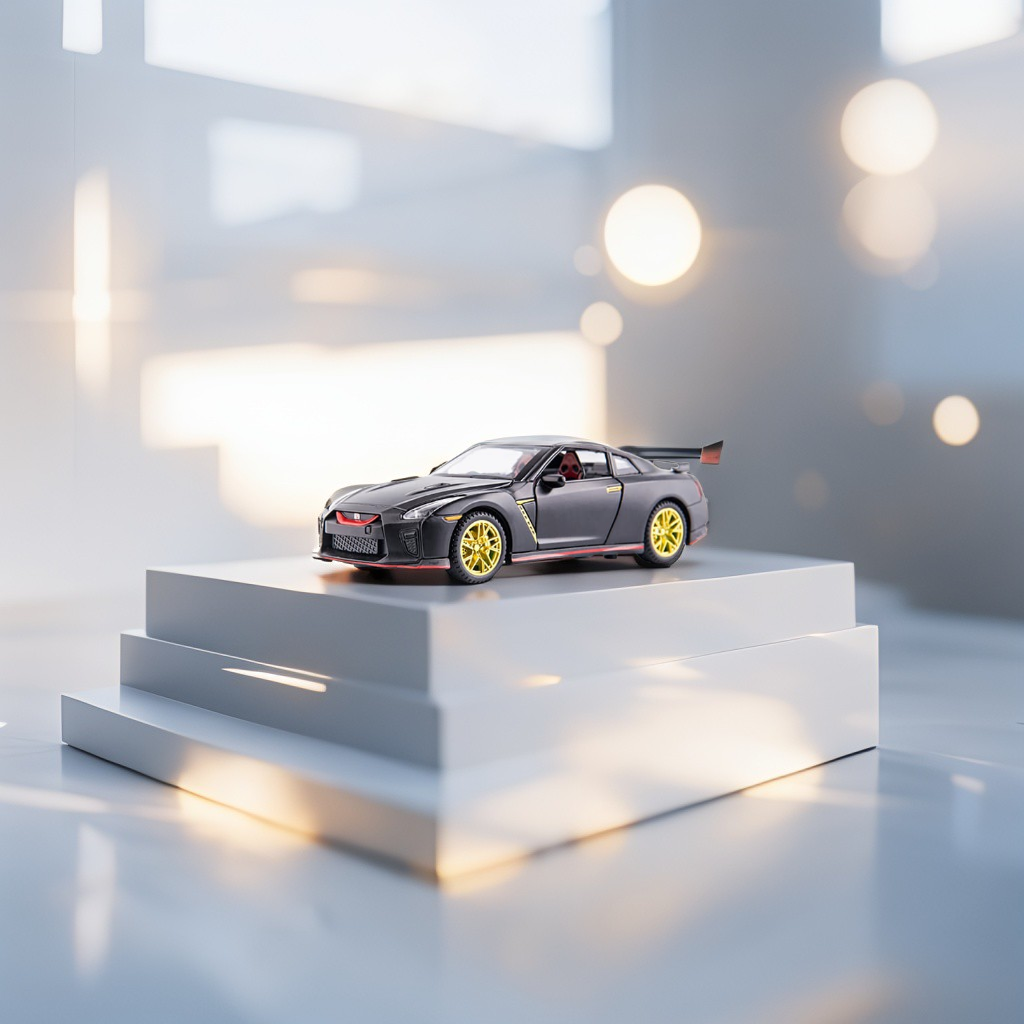 Die-Cast Nissan GT-R Nismo Model Car 1:32 Scale - Wheels & Openable Doors LMI15801