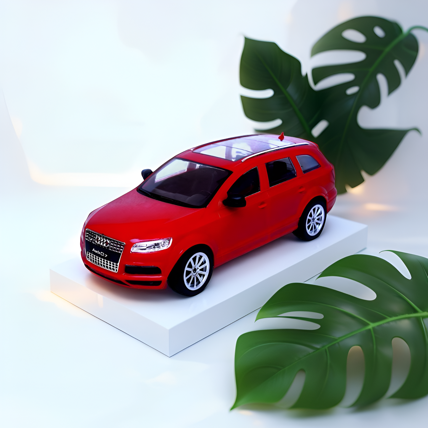 Red - Audi Q7 Remote Control Diecast Car – Realistic Design, Elegant Exterior & Interior, High-Speed Racing Model Toy for Kids - MS13811.