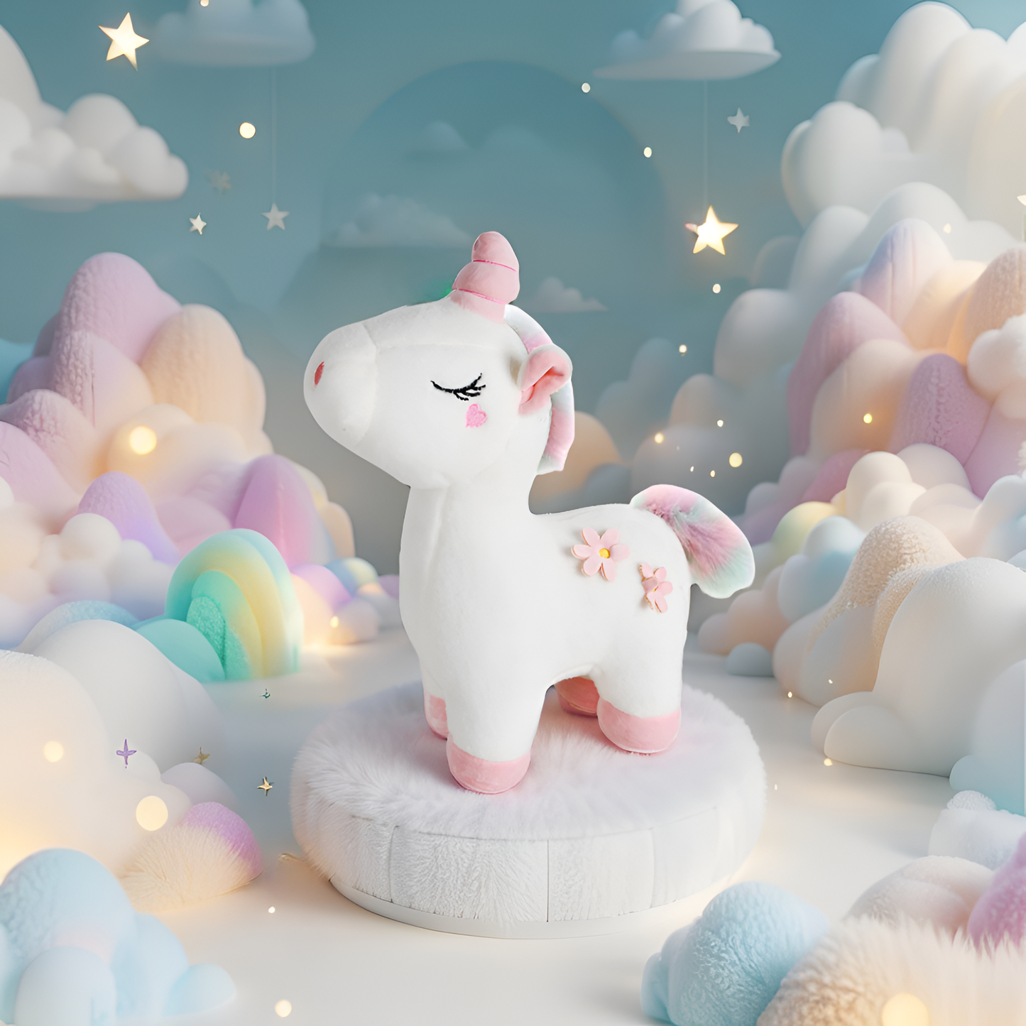 Unicorn Horse Toy - Soft & Plush white Stuffed Animal for Kids | MS-M-6