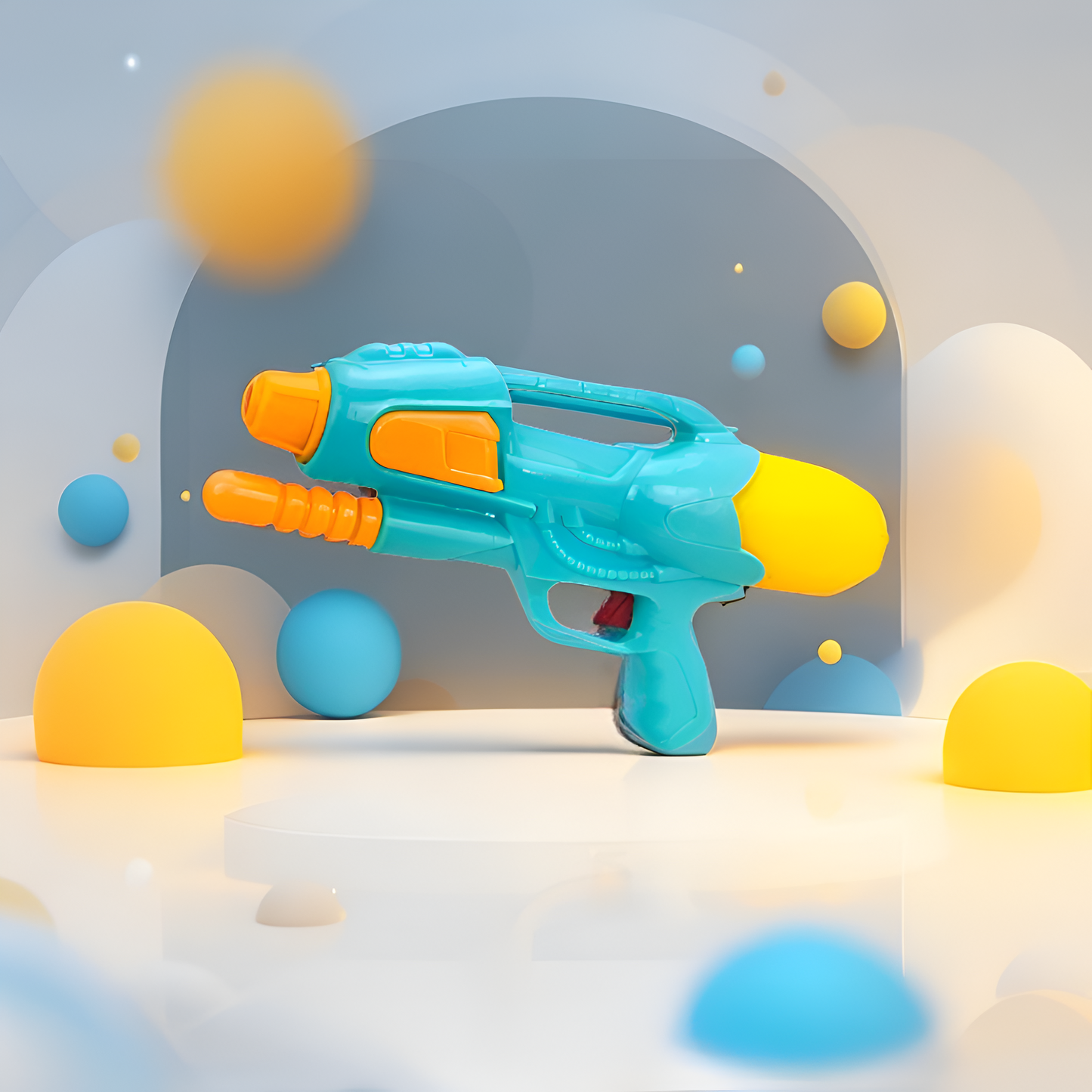 Blue - Turbo-Blast Pump Action Water Blaster – High Capacity Outdoor Summer Toy for Kids | LMI14379