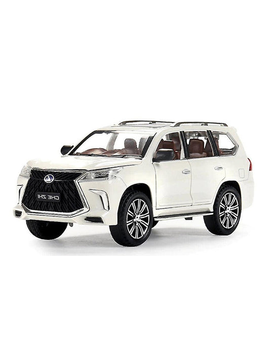 Lexus LX 570 Road Metal Diecast Car Openable Door With Lights Model Car - Big Size - Toyloft