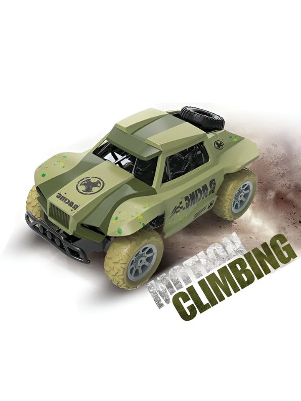 RallyRider X1 1:20 Scale Remote Control Mini Jeep – 4WD Mud Slinger Rock Crawler Truck Toy for kids.