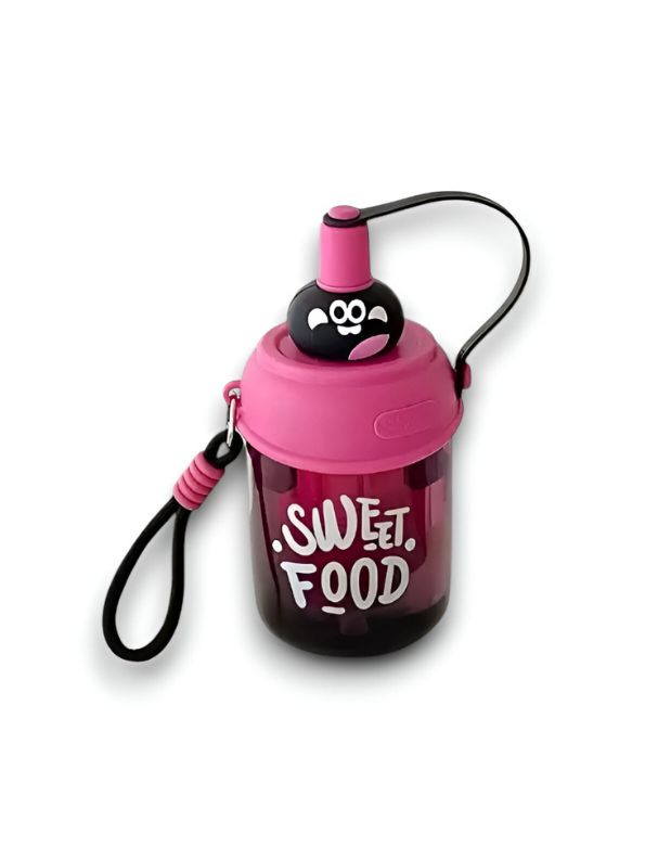 Cute Water Bottle with Strap for Kids | Leakproof Sipper Bottle for School, Girls & Boys NOVGBT-50720